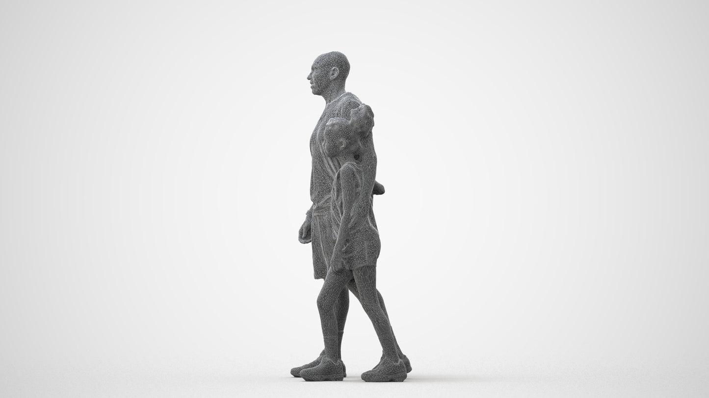realistic 3D people girl sport kids, render-ready for V-Ray and Corona, FBX OBJ, square thumbnail