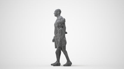 realistic 3D people girl sport kids, render-ready for V-Ray and Corona, FBX OBJ, square thumbnail