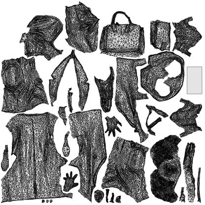 photogrammetry 3D woman business standing, realistic human model archviz FBX, wireframe top-down view
