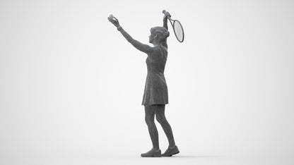 scanned 3D woman sport, photogrammetry people for Enscape and V-Ray, square thumbnail