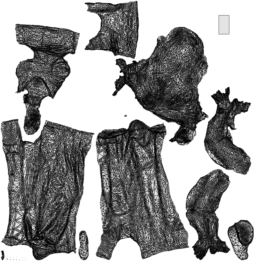 photogrammetry 3D woman casual standing, realistic human model archviz FBX, wireframe top-down view