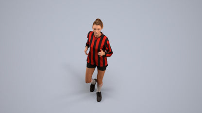 realistic 3D people woman sport, render-ready for V-Ray and Corona, FBX OBJ, back view render