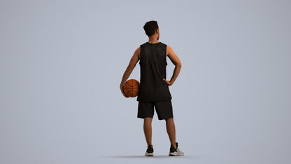 realistic 3D people man sport, render-ready for V-Ray and Corona, FBX OBJ, front view render