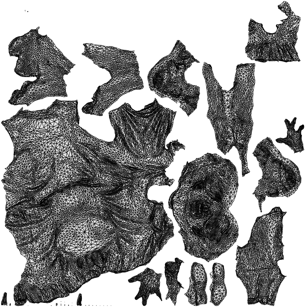 scanned 3D woman casual sitting, photogrammetry people for Enscape and V-Ray, wireframe top-down view