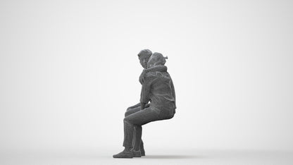 photogrammetry 3D woman casual couple, realistic human model archviz FBX, square thumbnail