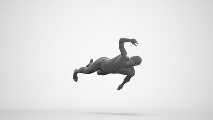 realistic 3D people man sport pool, render-ready for V-Ray and Corona, FBX OBJ, three-quarter front view render