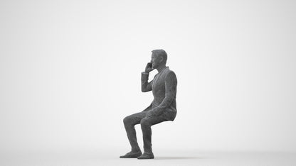 3D scanned man formalaffairs formal, photorealistic archviz people for Enscape and SketchUp, square thumbnail
