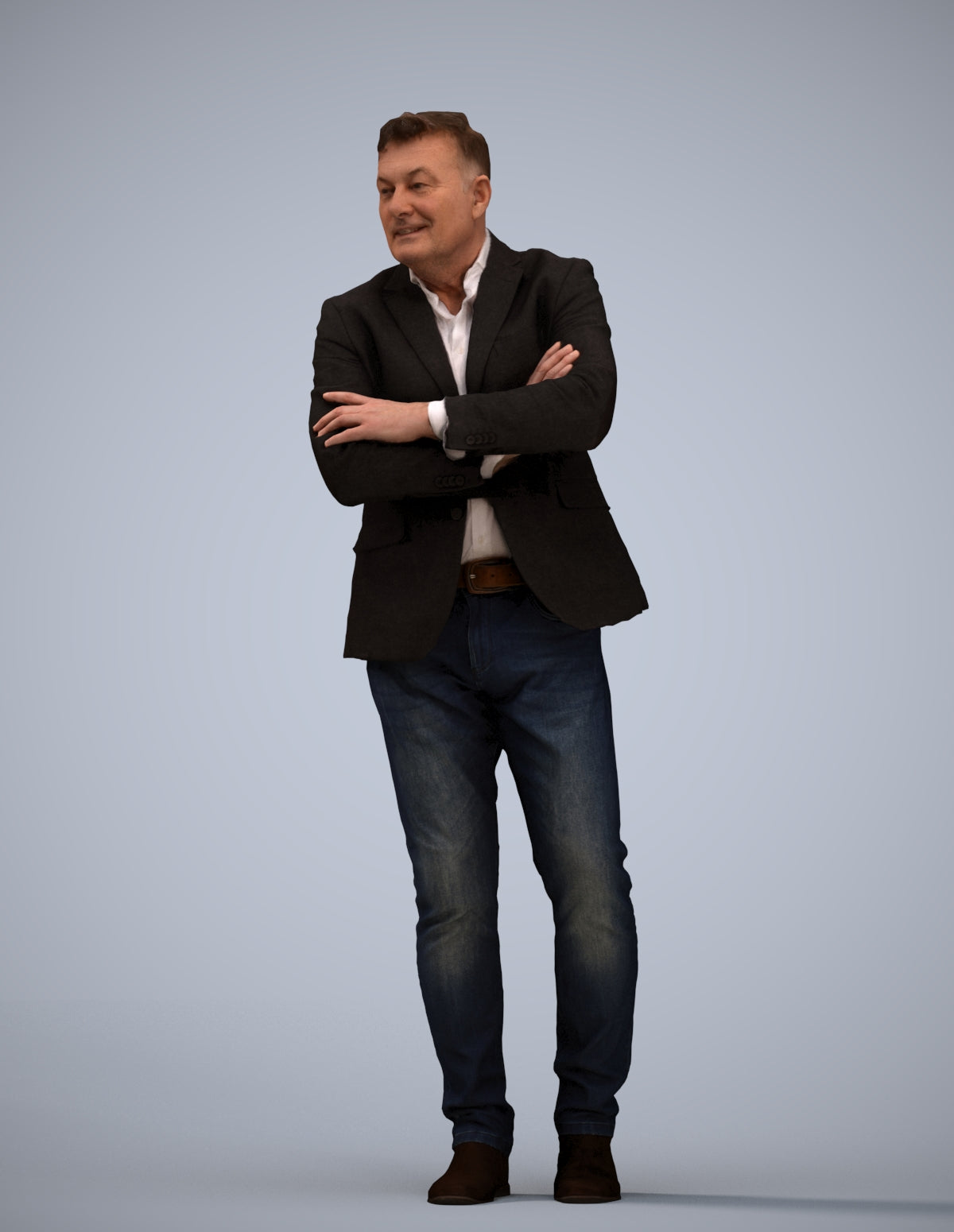 photogrammetry 3D man business, realistic human model archviz FBX