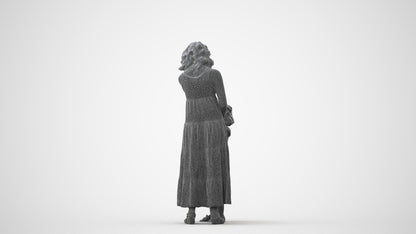 realistic 3D people girl casual kids, render-ready for V-Ray and Corona, FBX OBJ, square thumbnail