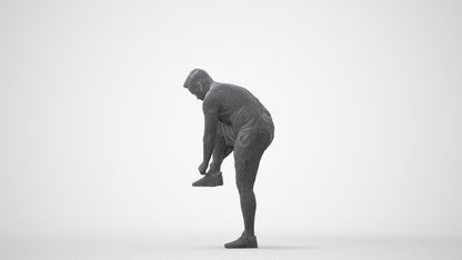 realistic 3D human man sport, archviz people FBX OBJ for Blender, square thumbnail