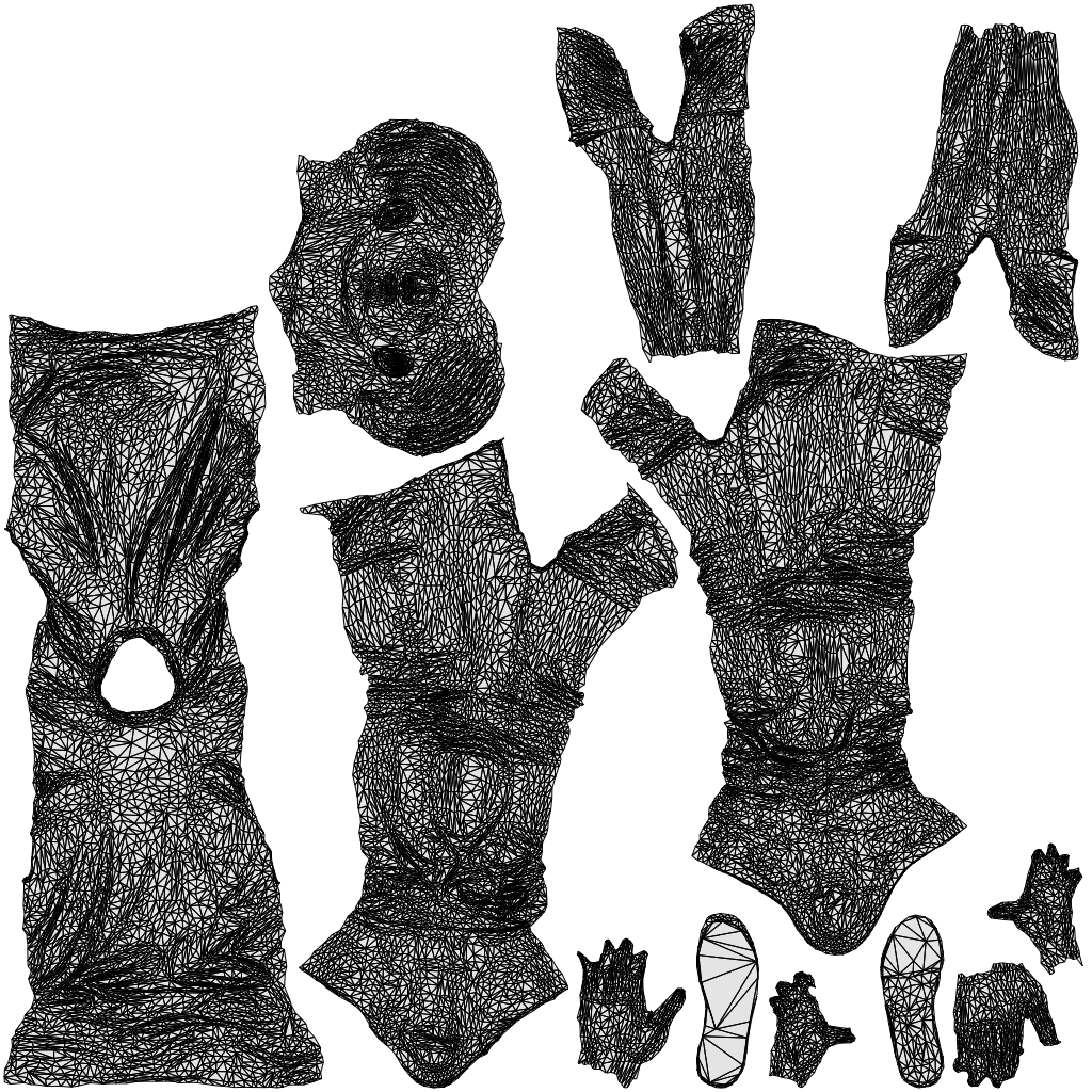 realistic 3D people boy casual kids, render-ready for V-Ray and Corona, FBX OBJ, wireframe top-down view