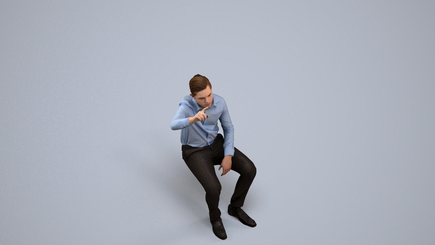 3D scanned boy kids, photorealistic archviz people for Enscape and SketchUp, back view render