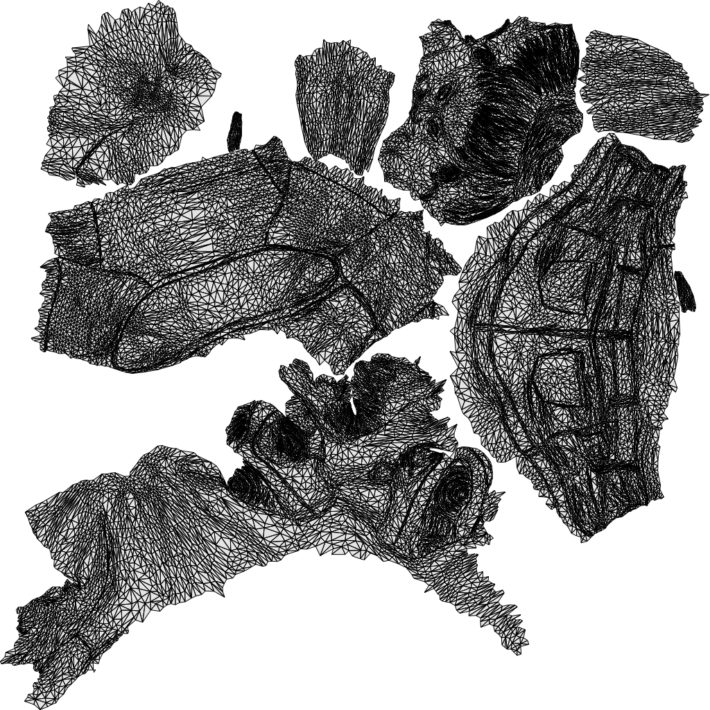 scanned 3D woman casual sitting, photogrammetry people for Enscape and V-Ray, wireframe top-down view