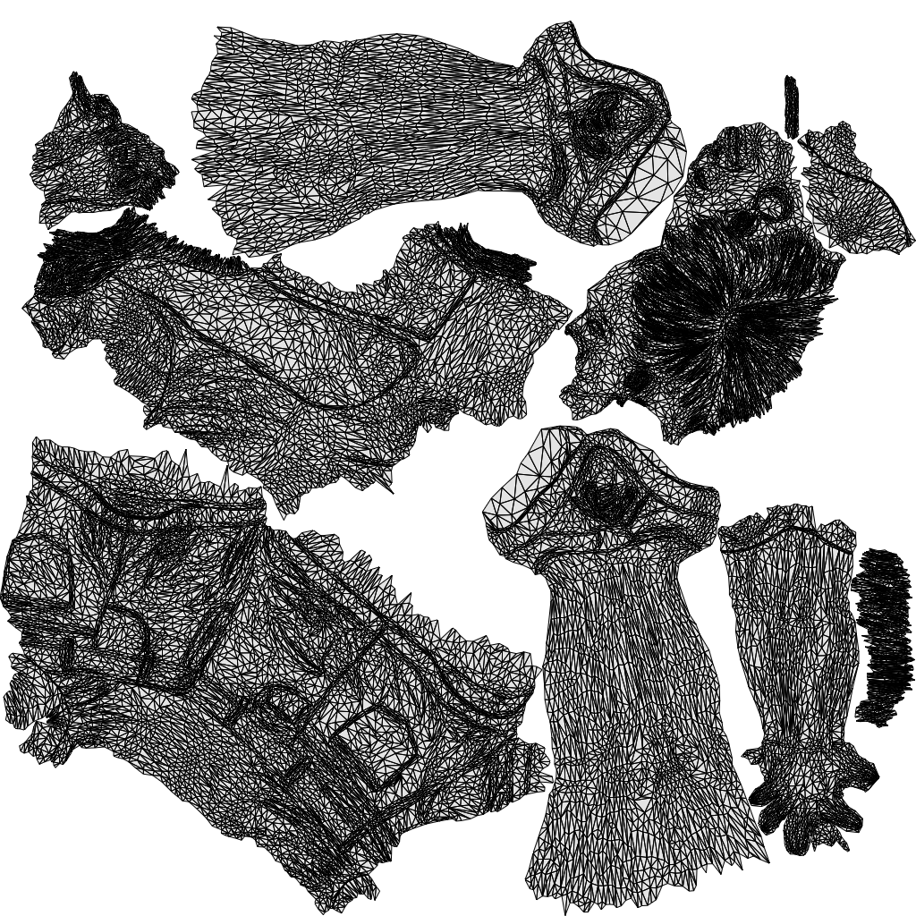 realistic 3D people woman casual standing, render-ready for V-Ray and Corona, FBX OBJ, wireframe top-down view