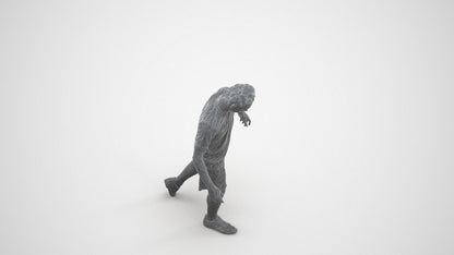 realistic 3D people man sport, render-ready for V-Ray and Corona, FBX OBJ, wireframe three-quarter view