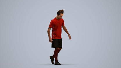 realistic 3D people man sport, render-ready for V-Ray and Corona, FBX OBJ, standing pose render