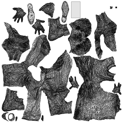 photogrammetry 3D man casual sitting, realistic human model archviz FBX, wireframe top-down view