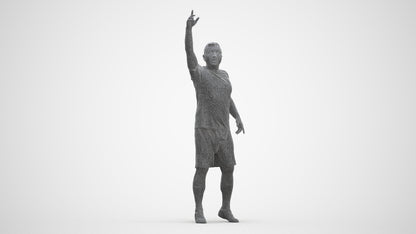realistic 3D man sport, scanned archviz people for Blender and 3ds Max, three-quarter front view render