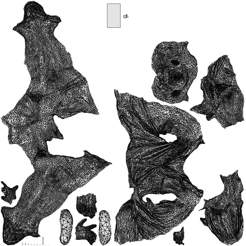scanned 3D man casual sitting, photogrammetry people for Enscape and V-Ray, wireframe top-down view
