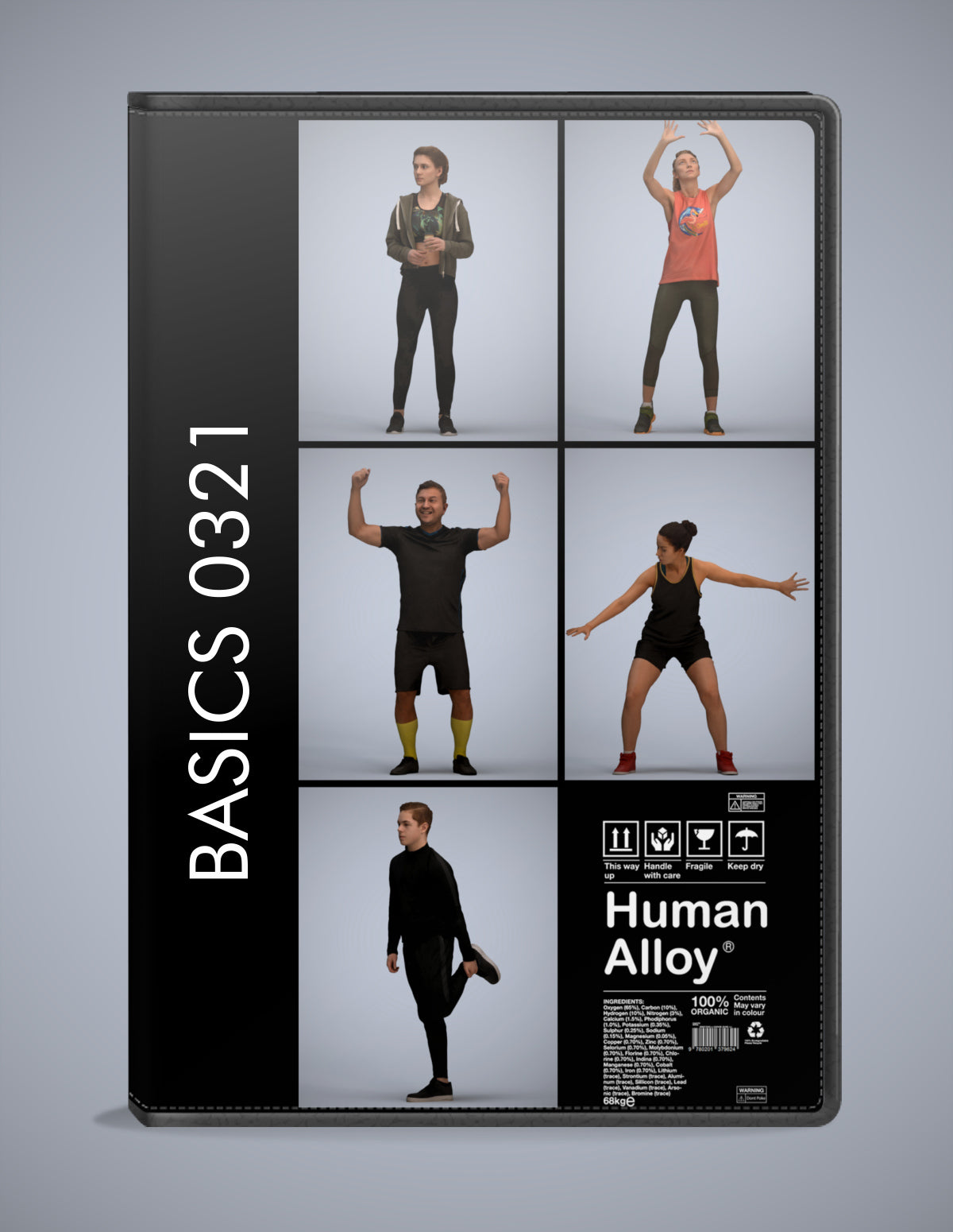 5 3D scanned people sport, photorealistic archviz pack for Enscape and SketchUp