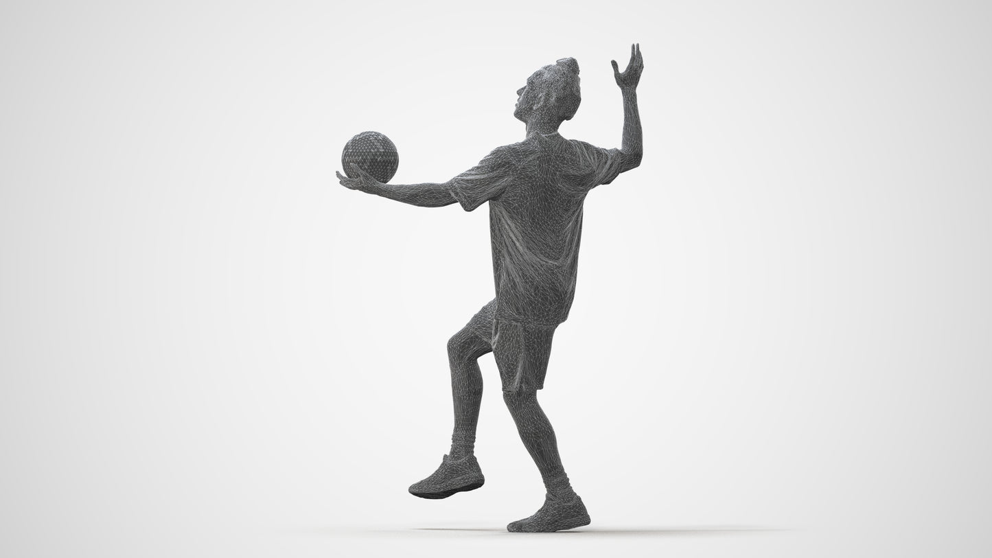 scanned 3D man sport, photogrammetry people for Enscape and V-Ray, square thumbnail