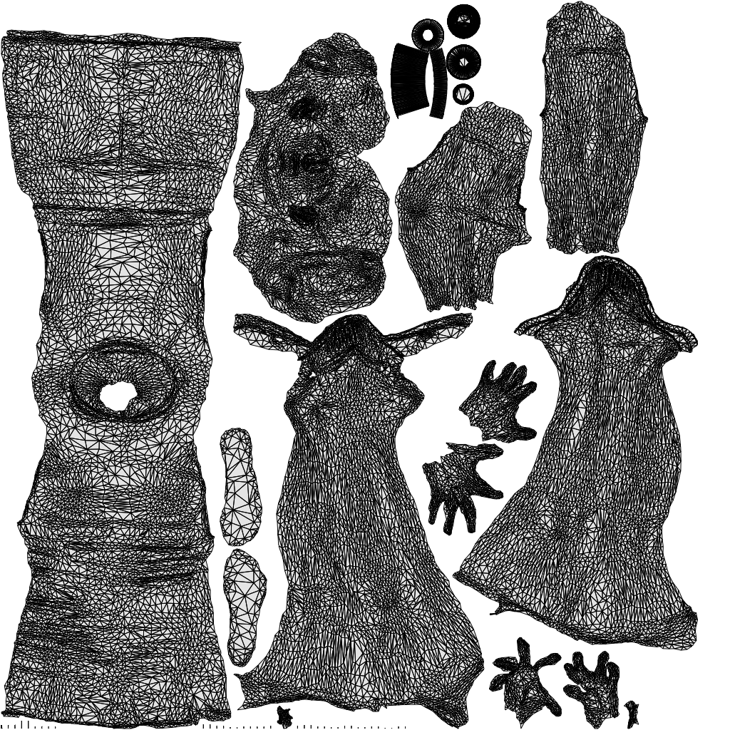 realistic 3D woman casual walking, scanned archviz people for Blender and 3ds Max, wireframe top-down view