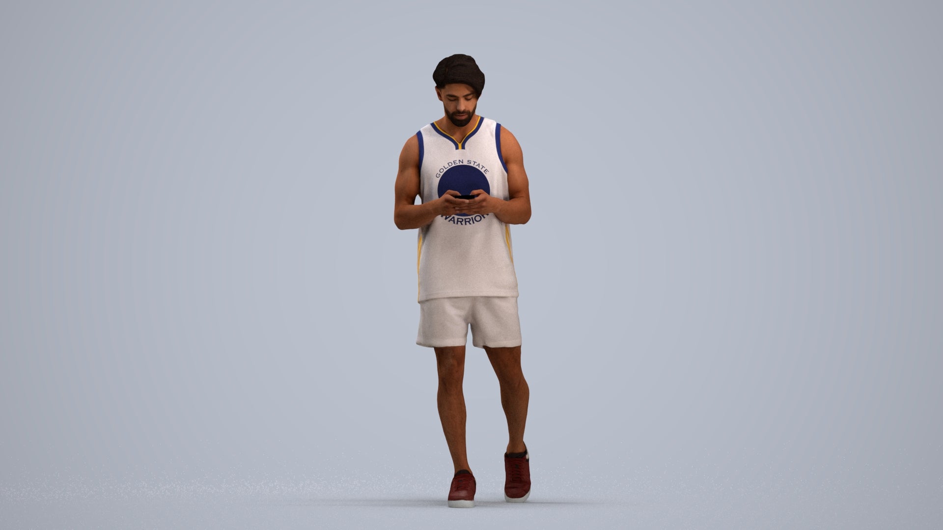 photogrammetry 3D man sport walking, realistic human model archviz FBX, standing pose render