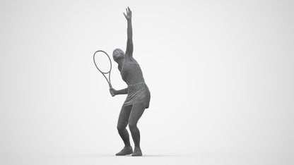 3D human model girl sport, photogrammetry scanned person for archviz, wireframe back view