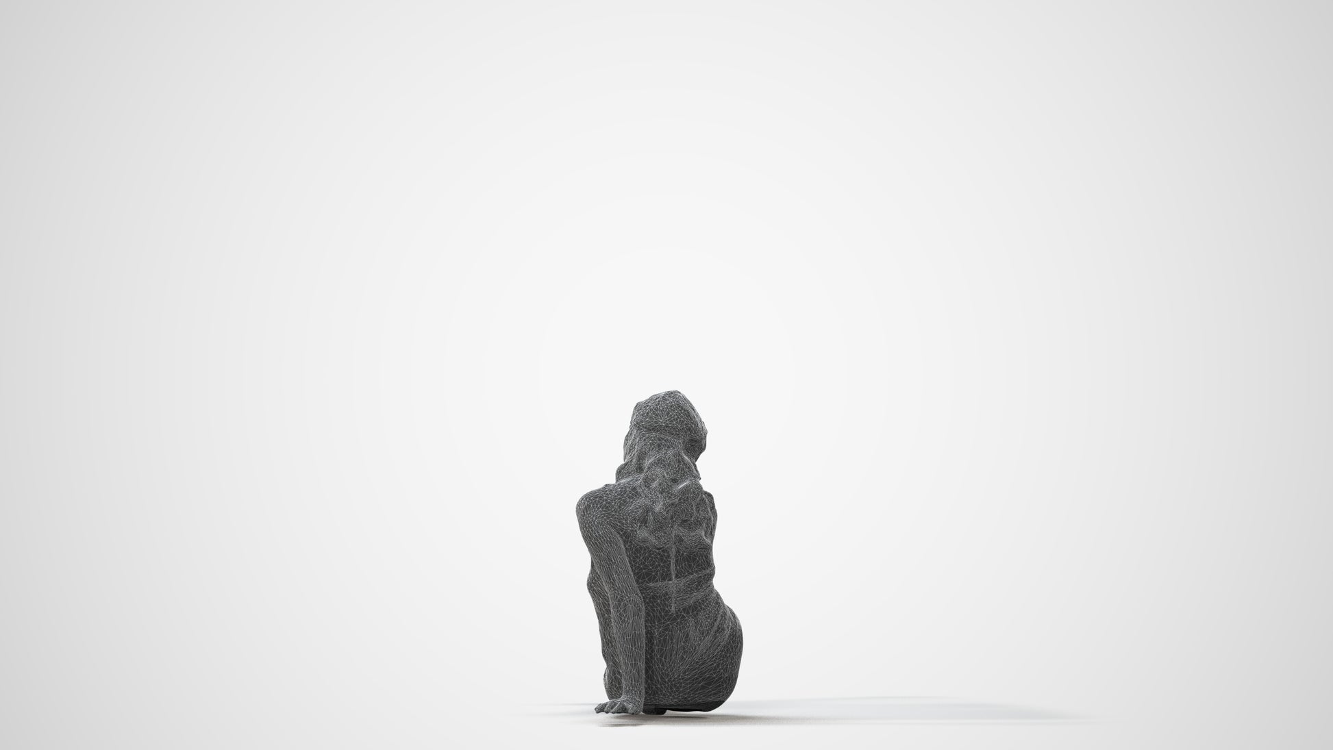 3D people model woman pool, scanned human for 3ds Max rendering, square thumbnail