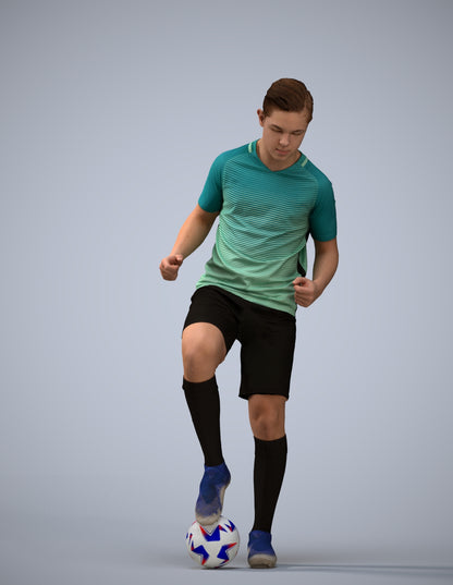 scanned 3D man sport, photogrammetry people for Enscape and V-Ray