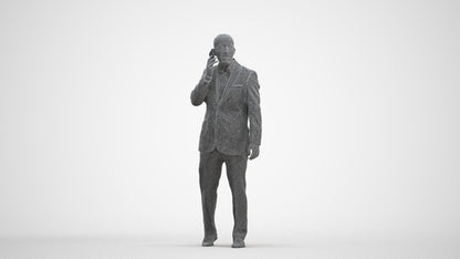 realistic 3D people man business, render-ready for V-Ray and Corona, FBX OBJ, three-quarter front view render