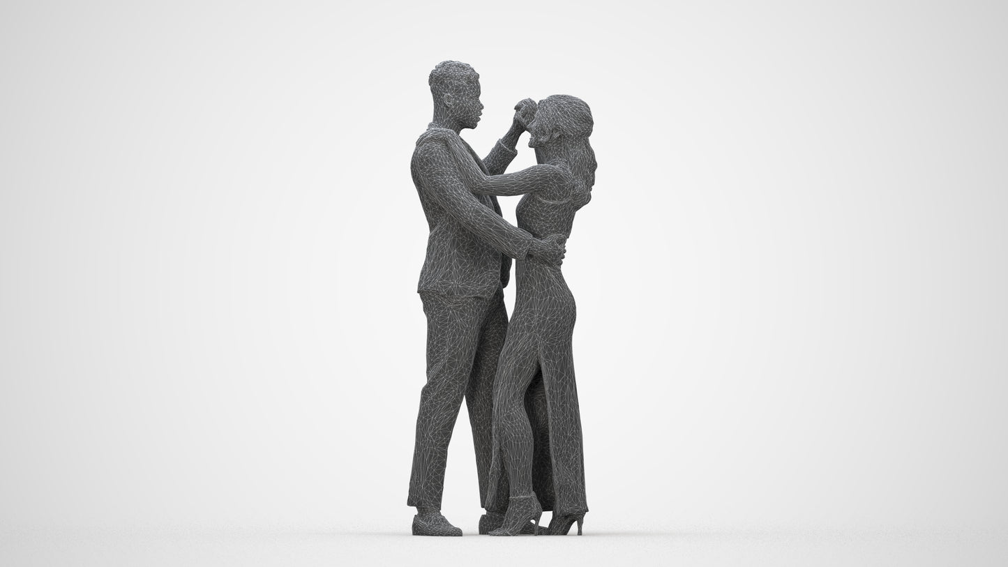 realistic 3D human woman formal kids, archviz people FBX OBJ for Blender, wireframe back view