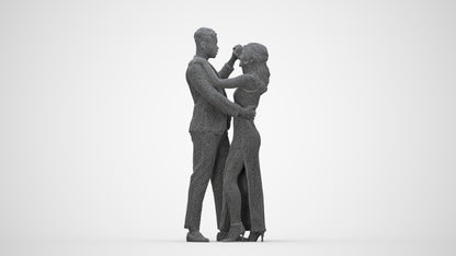 realistic 3D human woman formal kids, archviz people FBX OBJ for Blender, wireframe back view