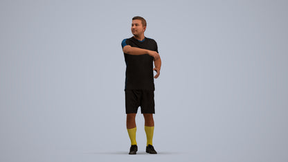 photogrammetry 3D man sport, realistic human model archviz FBX, standing pose render