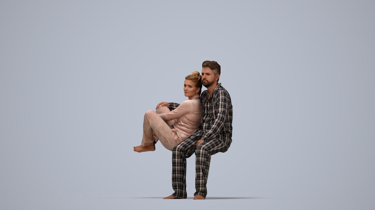 realistic 3D human woman bathroom, archviz people FBX OBJ for Blender, top-down view render