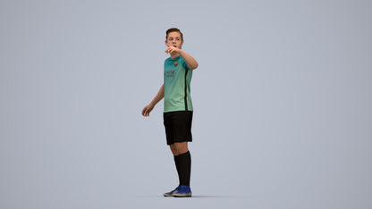 realistic 3D boy sport, scanned archviz people for Blender and 3ds Max, top-down view render