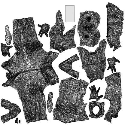realistic 3D people man business walking, render-ready for V-Ray and Corona, FBX OBJ, wireframe top-down view