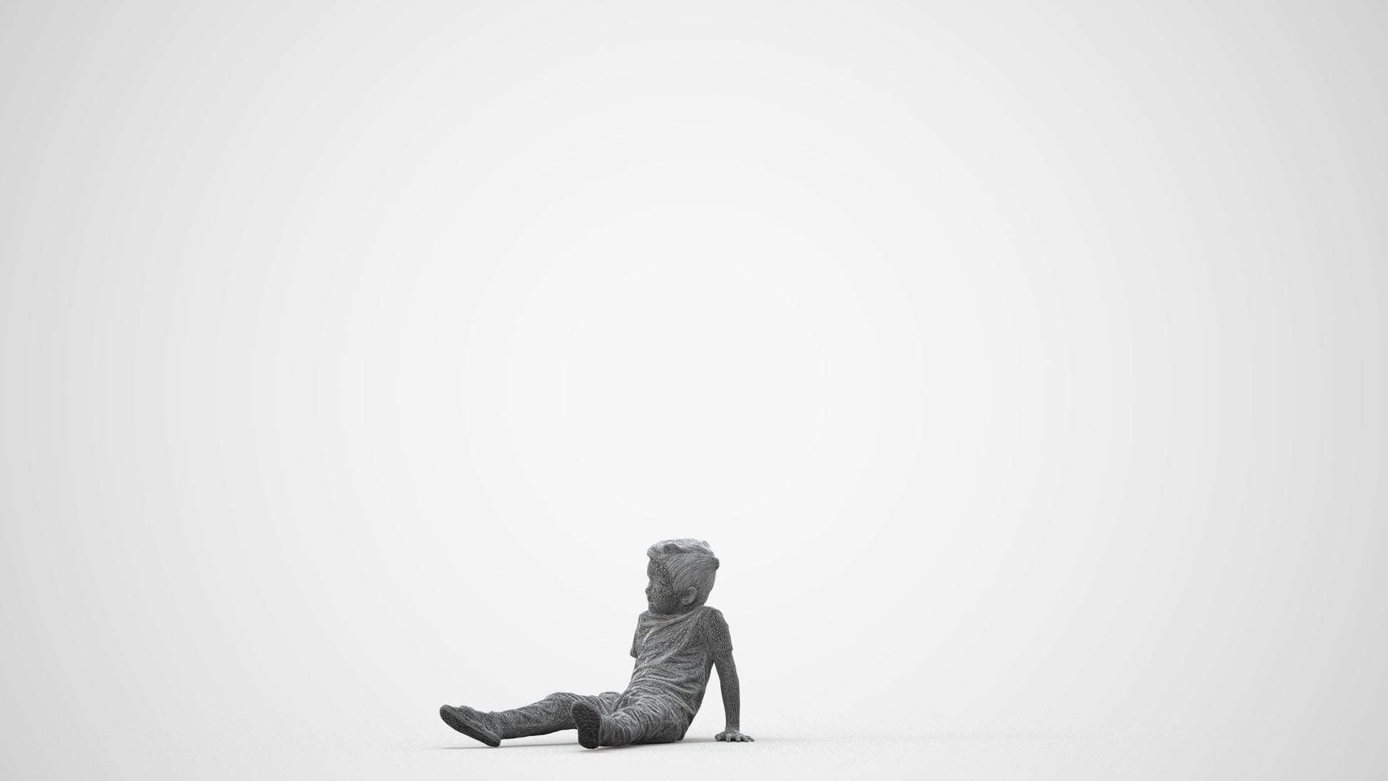 realistic 3D people boy casual kids, render-ready for V-Ray and Corona, FBX OBJ, square thumbnail