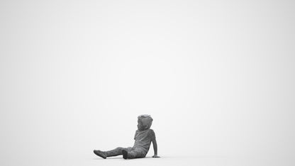 realistic 3D people boy casual kids, render-ready for V-Ray and Corona, FBX OBJ, square thumbnail