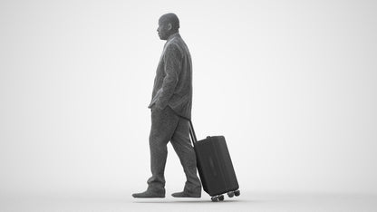 photogrammetry 3D man business, realistic human model archviz FBX, square thumbnail