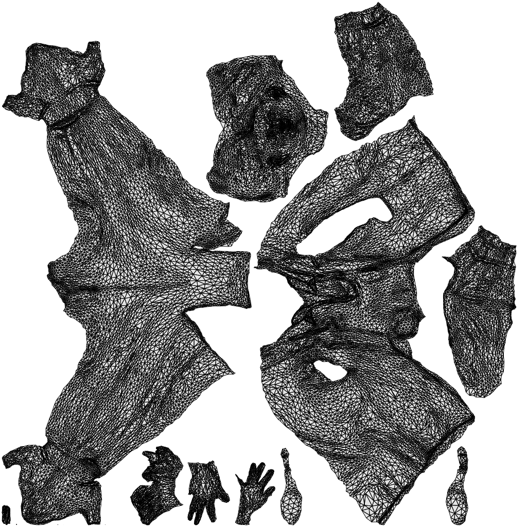 photogrammetry 3D woman business, realistic human model archviz FBX, wireframe top-down view