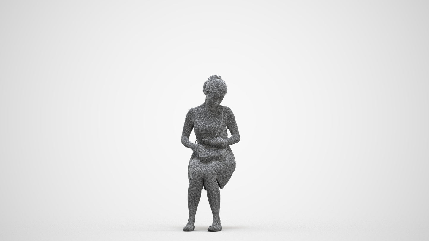 3D people model woman formal formalaffairs, scanned human for 3ds Max rendering, three-quarter front view render