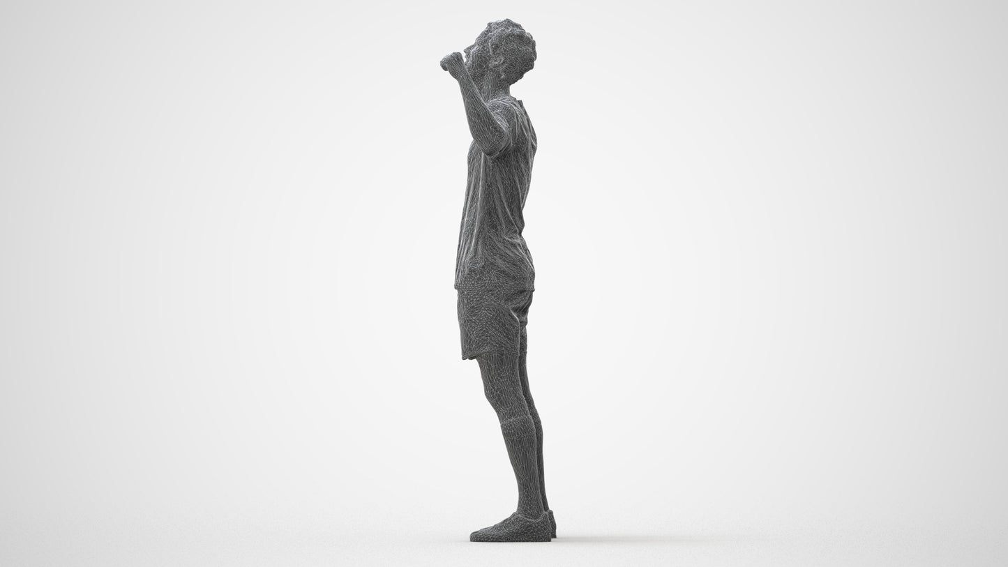 scanned 3D man sport, photogrammetry people for Enscape and V-Ray, square thumbnail