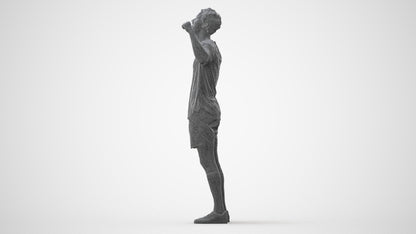 scanned 3D man sport, photogrammetry people for Enscape and V-Ray, square thumbnail