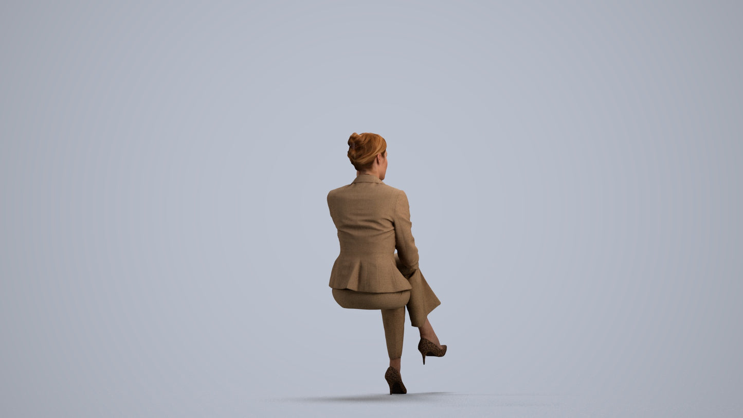 realistic 3D human man casual mix, archviz people FBX OBJ for Blender, front view render