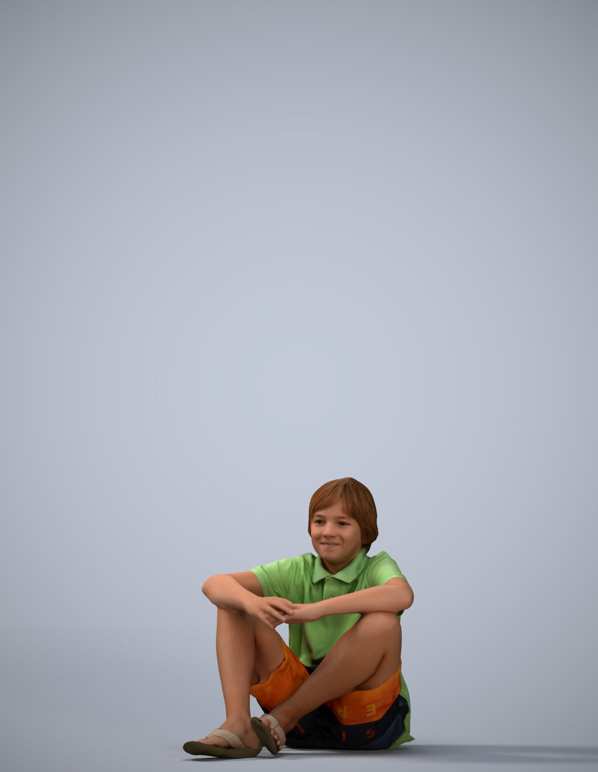 photogrammetry 3D boy kids, realistic human model archviz FBX