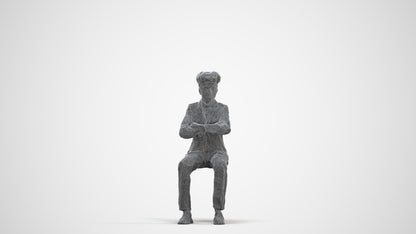 3D people model boy kids, scanned human for 3ds Max rendering, three-quarter front view render