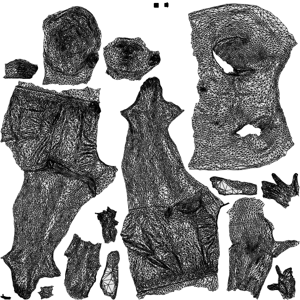 realistic 3D man sport pool, scanned archviz people for Blender and 3ds Max, wireframe top-down view