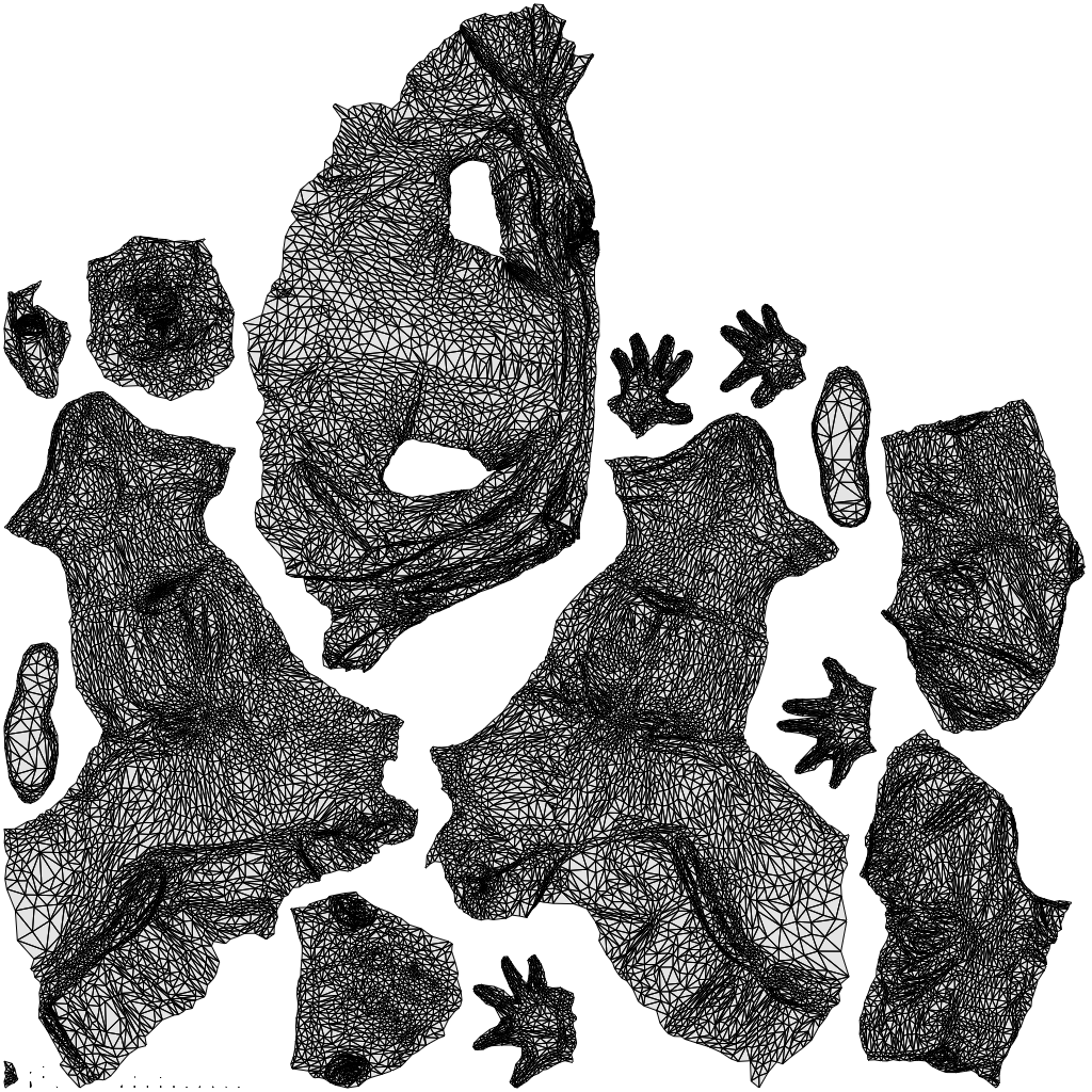 3D human model man business, photogrammetry scanned person for archviz, wireframe top-down view