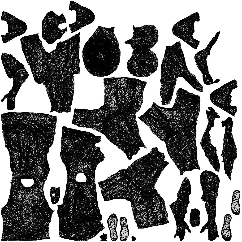 realistic 3D boy casual kids, scanned archviz people for Blender and 3ds Max, wireframe top-down view